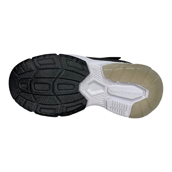 Kids Skechers WIDE Fit Black and White Shoes NEW Kids Size Wide 13 - Picture 9 of 13